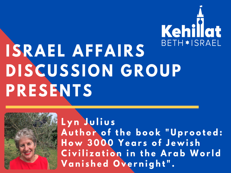 Israel Affairs Discussion Group Presents Lyn Julius