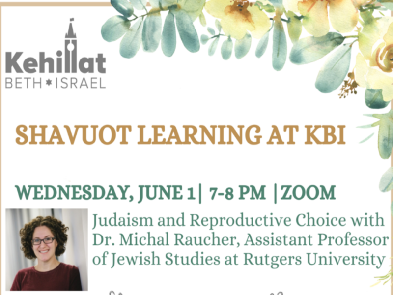 Judaism and Reproductive Choice with Dr. Michal Raucher,