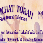 Simchat Torah Monday, October 17