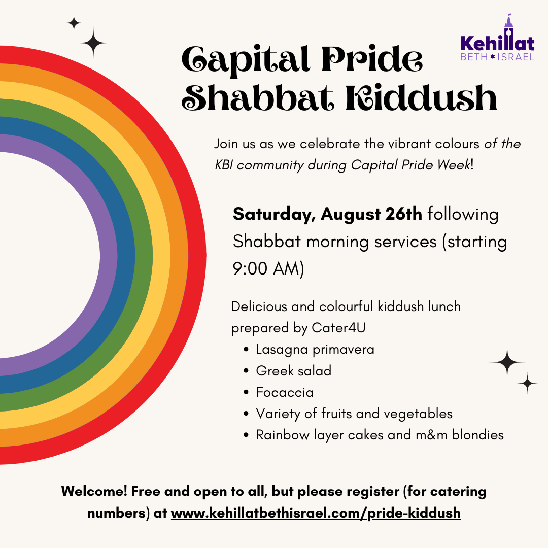 Capital Pride Shabbat Kiddush