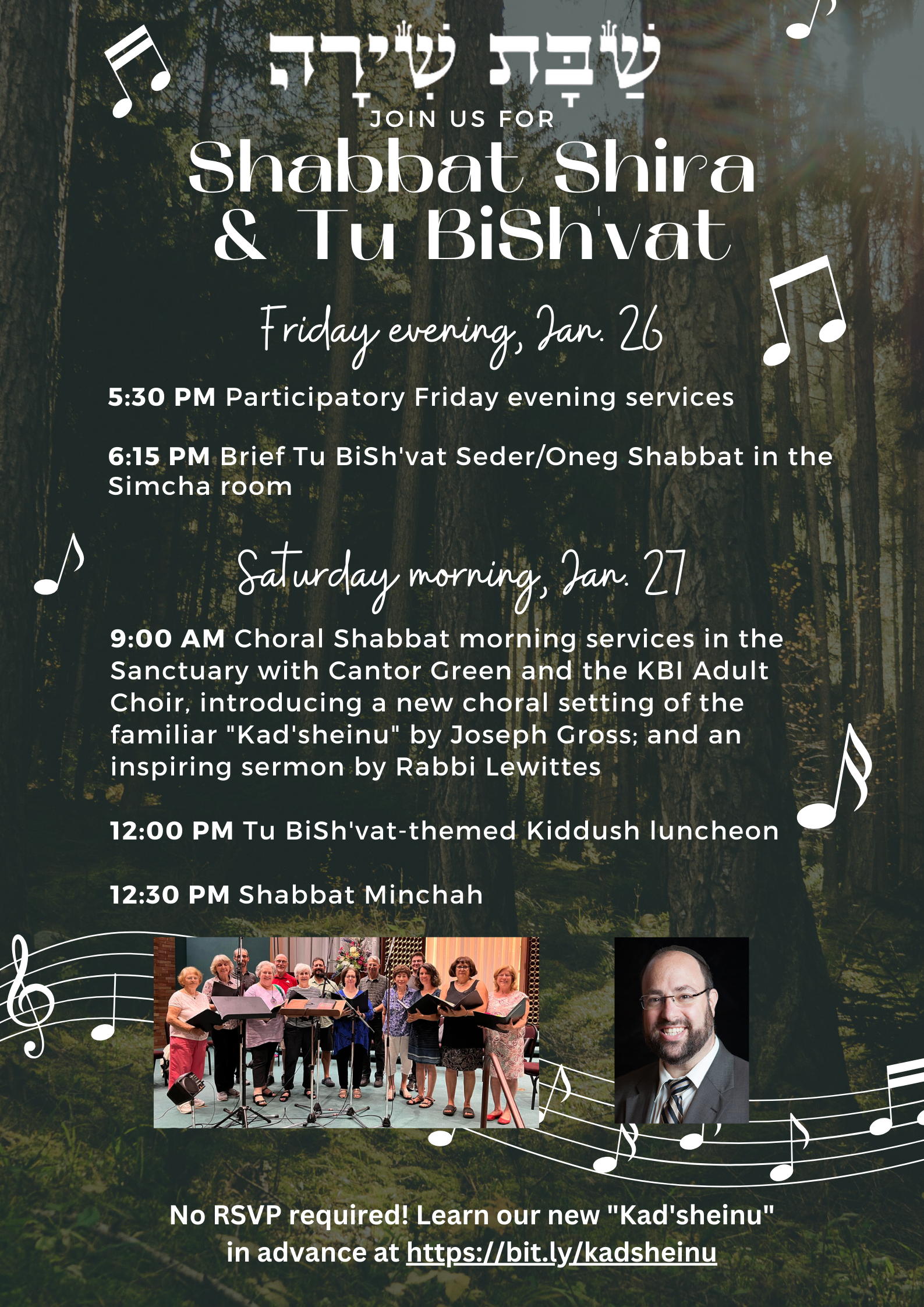 Shabbat Shira & Tu BiSh'vat