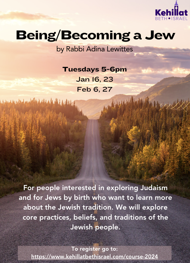 Course Being/Becoming a Jew by Rabbi Adina Lewittes